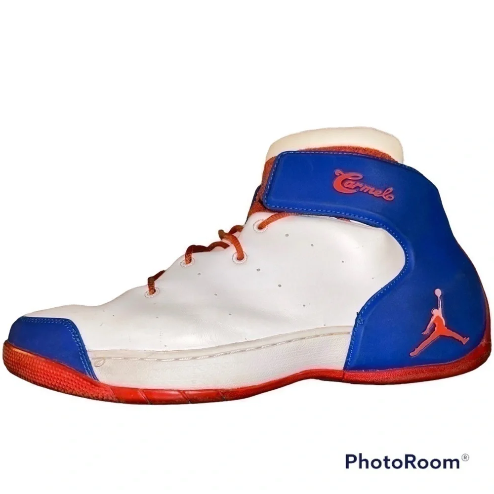 CARMELO Anthony Jordan Melo 1.5 Knicks White Blue Orange